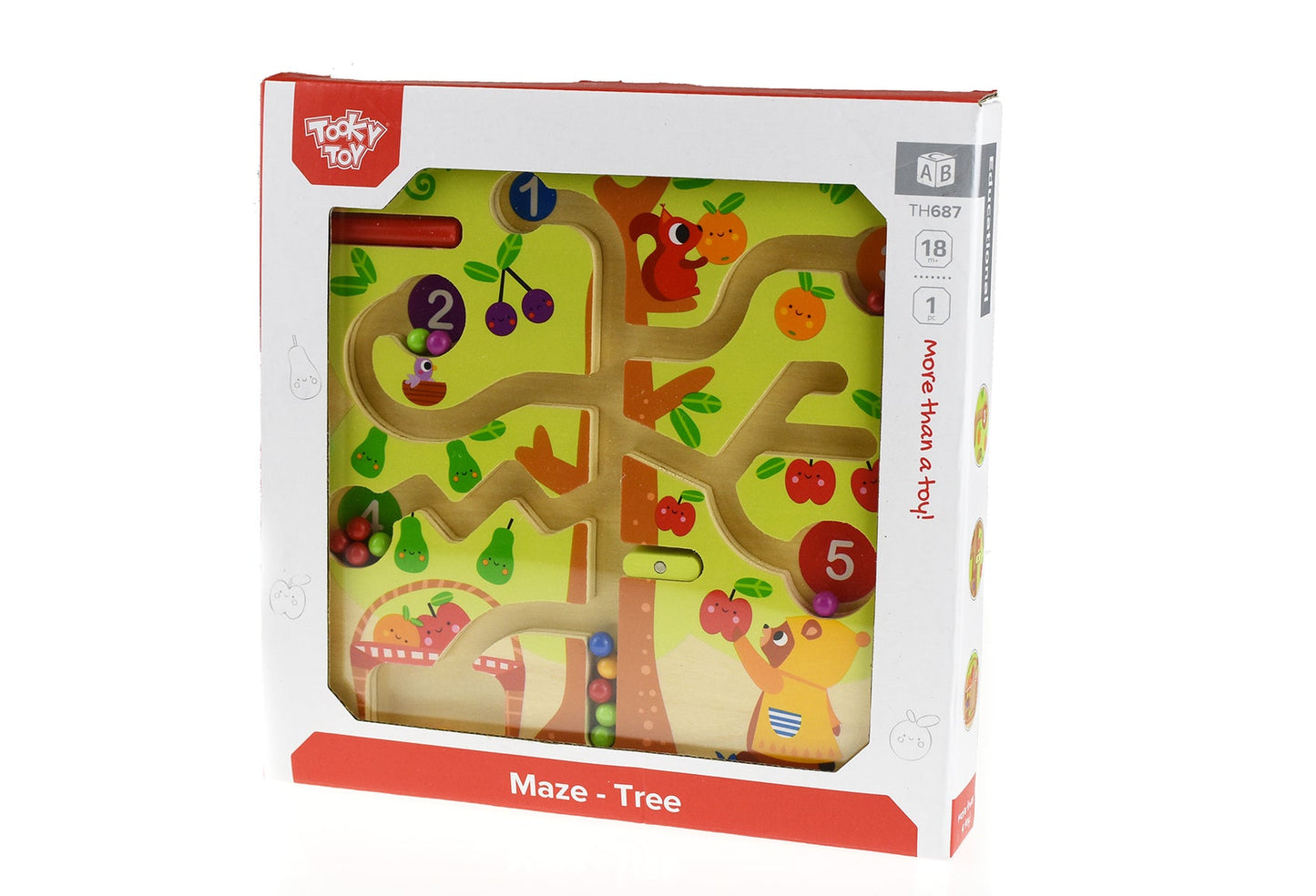 MAGNETIC COUNTING FRUIT BALL MAZE TREE - Bamboo Sprout