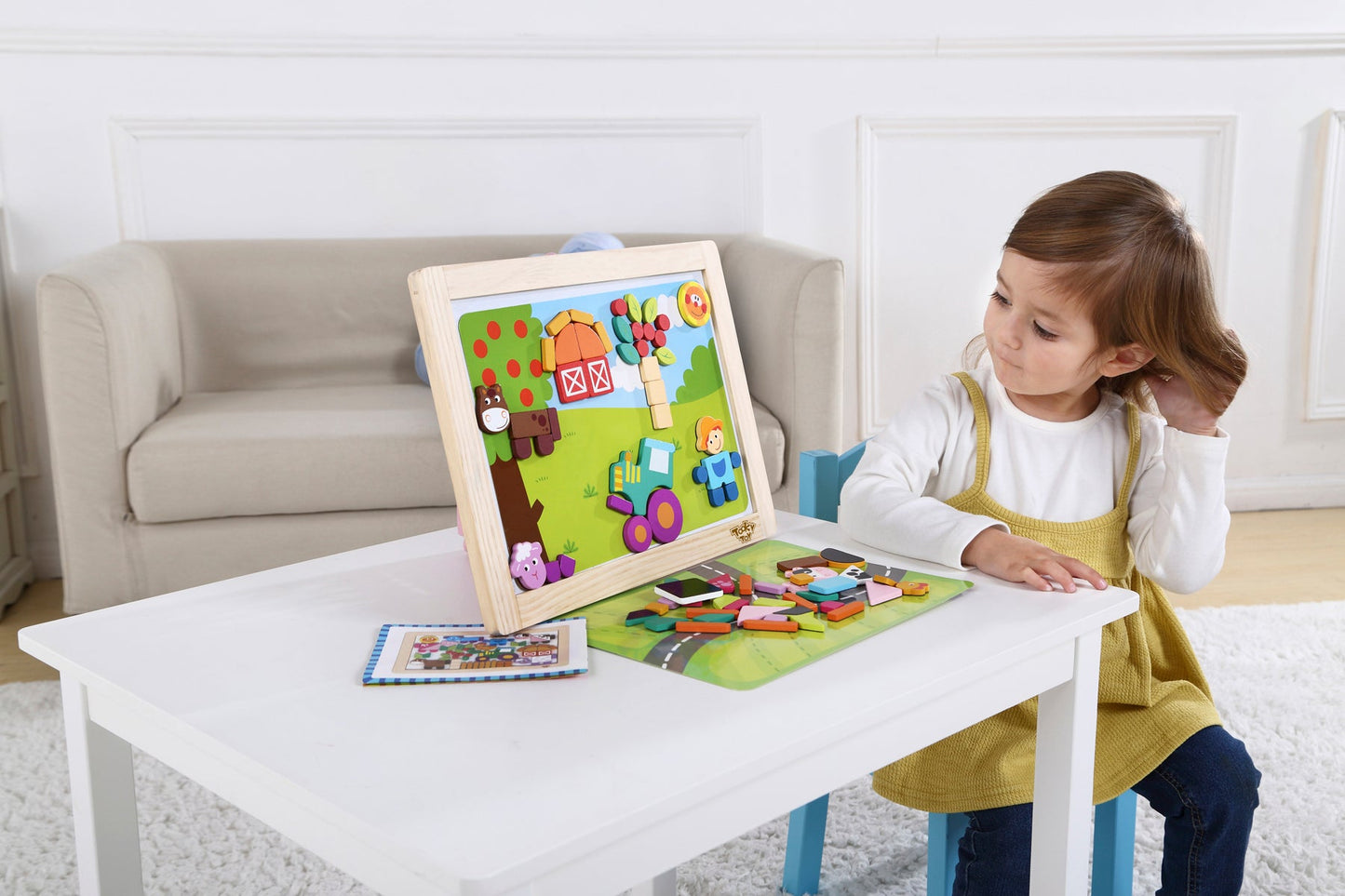 MAGNETIC PUZZLE BOARD - FARM - Bamboo Sprout