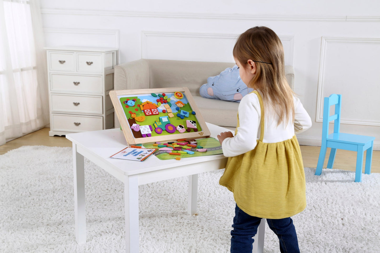 MAGNETIC PUZZLE BOARD - FARM - Bamboo Sprout