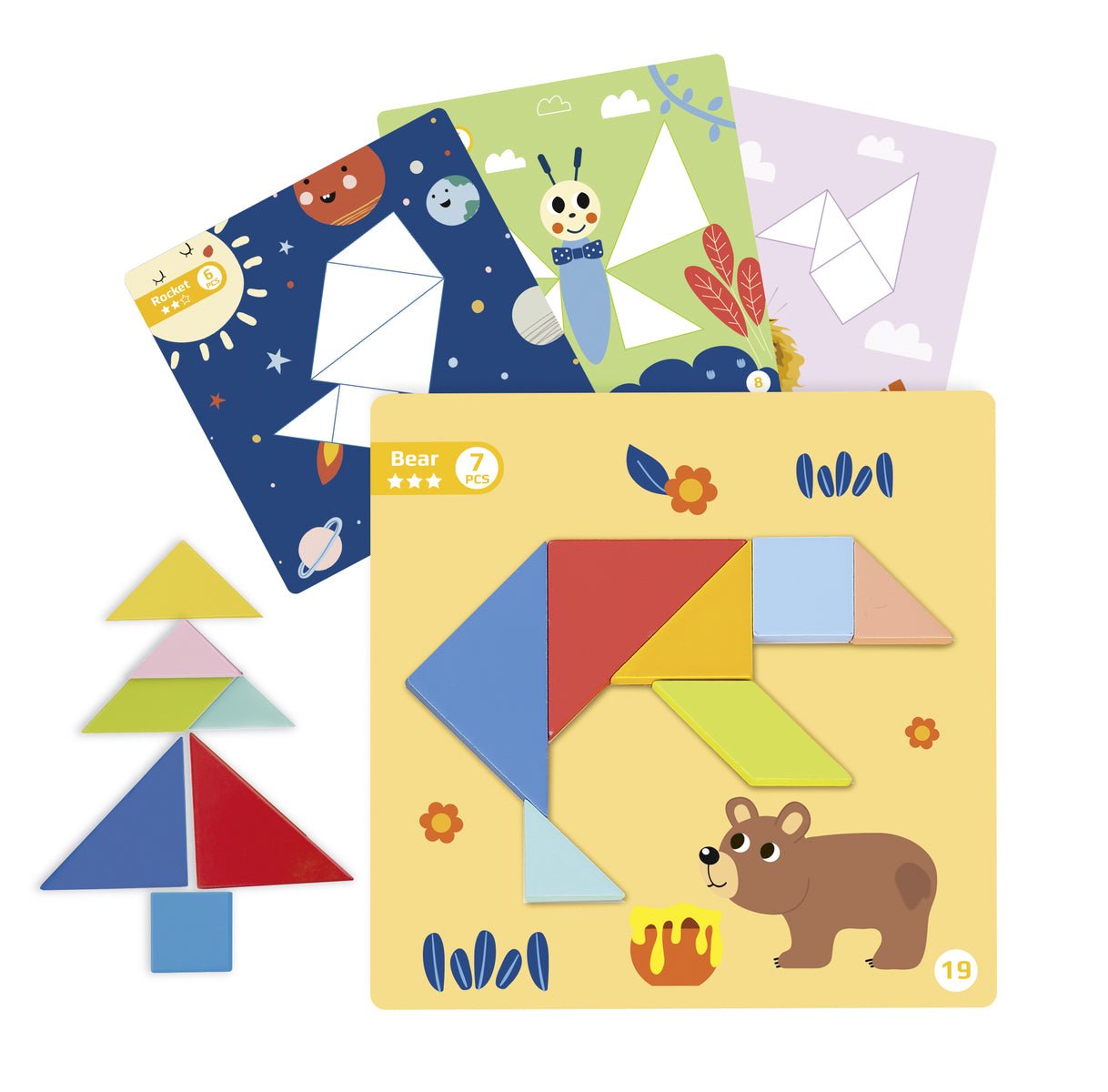 MAGNETIC TANGRAM ANIMAL PLAY SET - Bamboo Sprout
