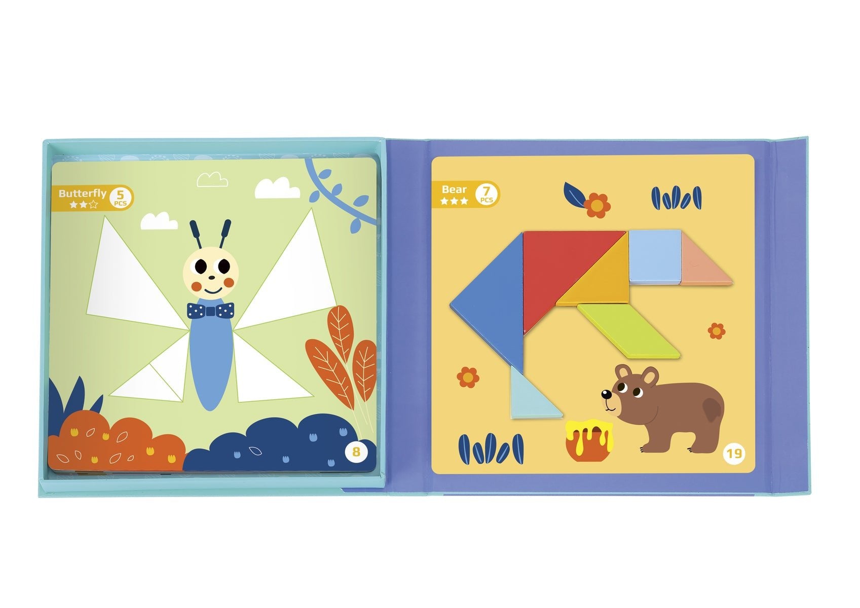 MAGNETIC TANGRAM ANIMAL PLAY SET - Bamboo Sprout