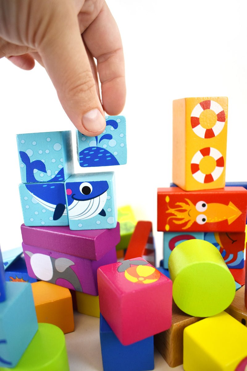 MARINE BUILDING BLOCKS 80PCS - Bamboo Sprout
