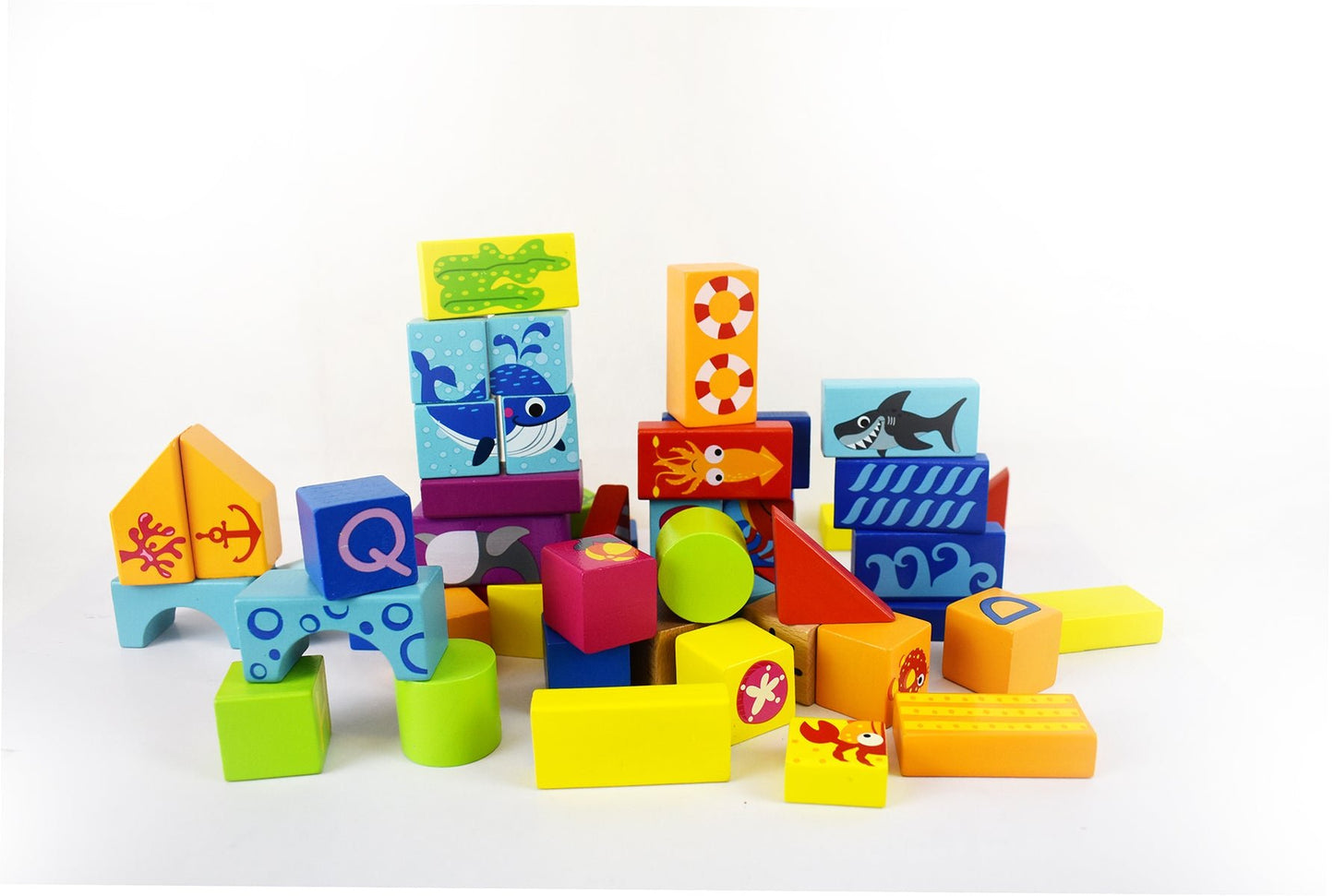 MARINE BUILDING BLOCKS 80PCS - Bamboo Sprout
