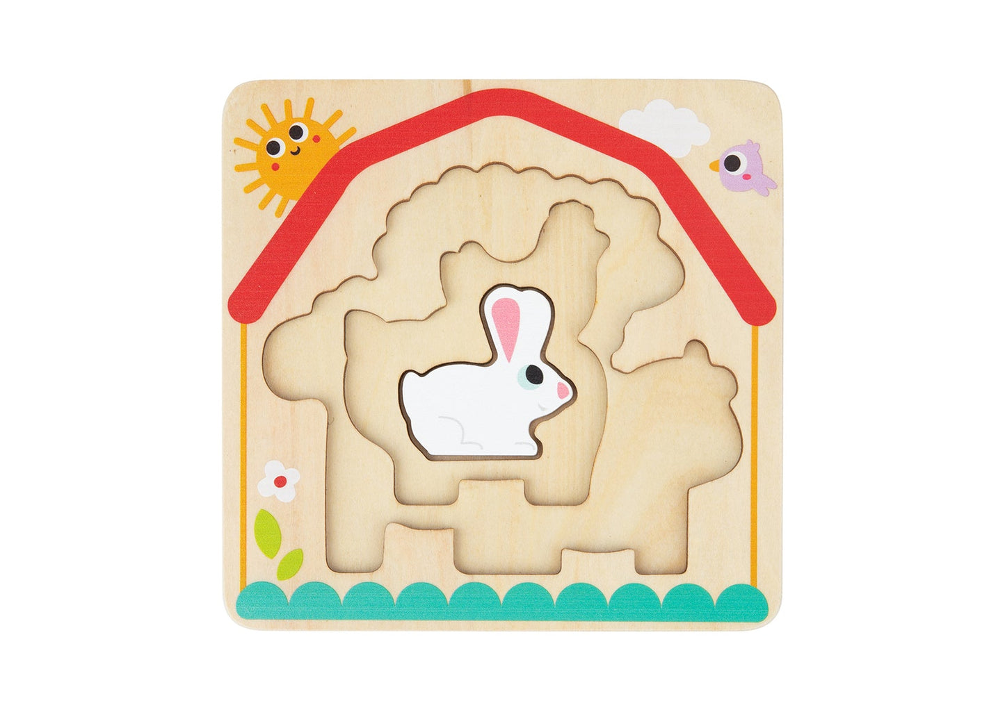 MULTI - LAYERED FARM ANIMAL PUZZLE - Bamboo Sprout