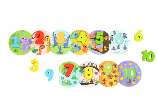 NUMBER PUZZLE IN CARRY BOX - Bamboo Sprout