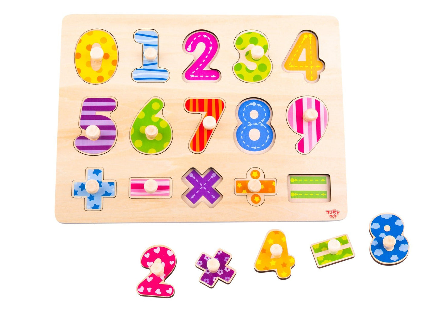 NUMBERS MATHS PEG PUZZLE - Bamboo Sprout