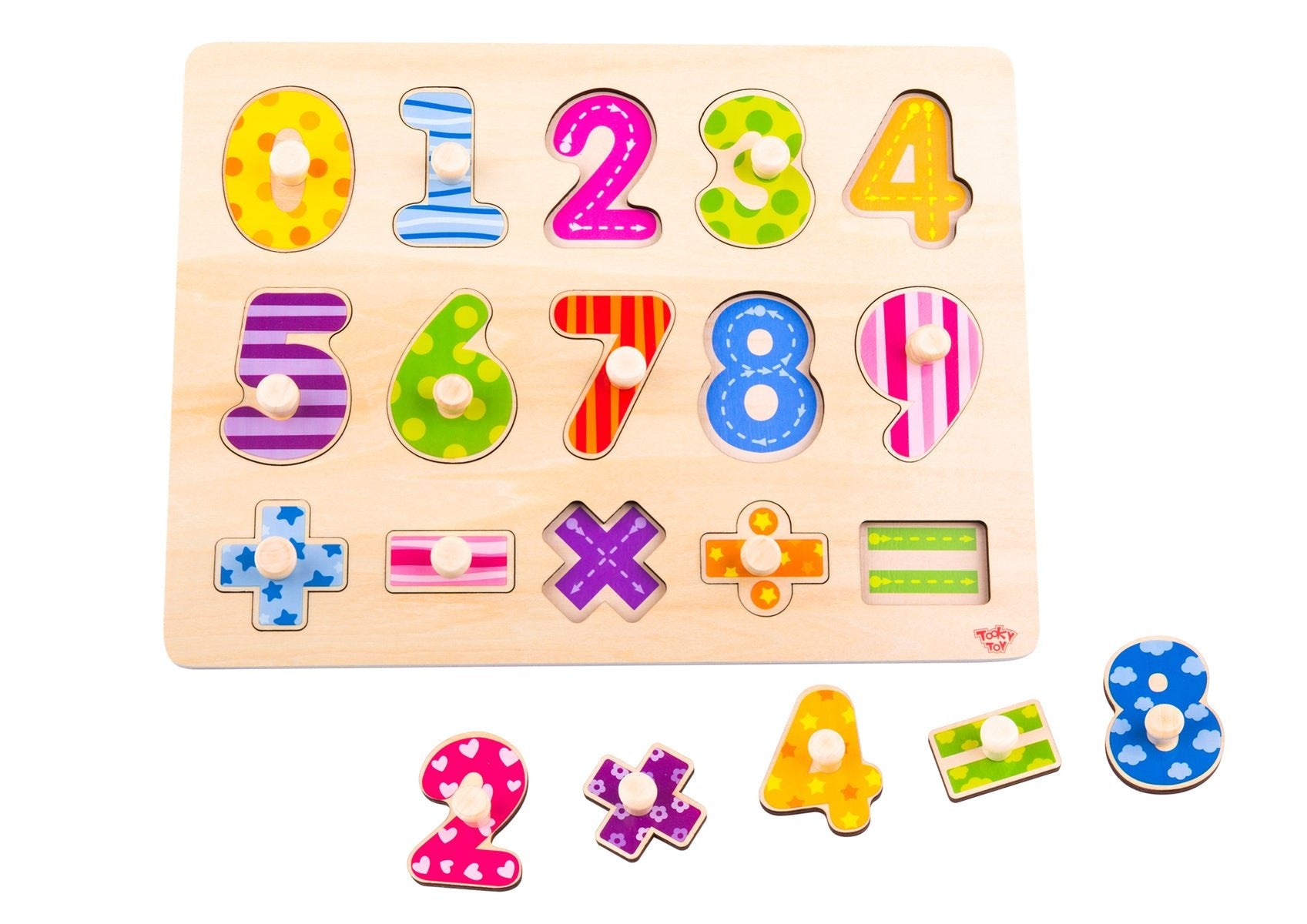 NUMBERS MATHS PEG PUZZLE - Bamboo Sprout