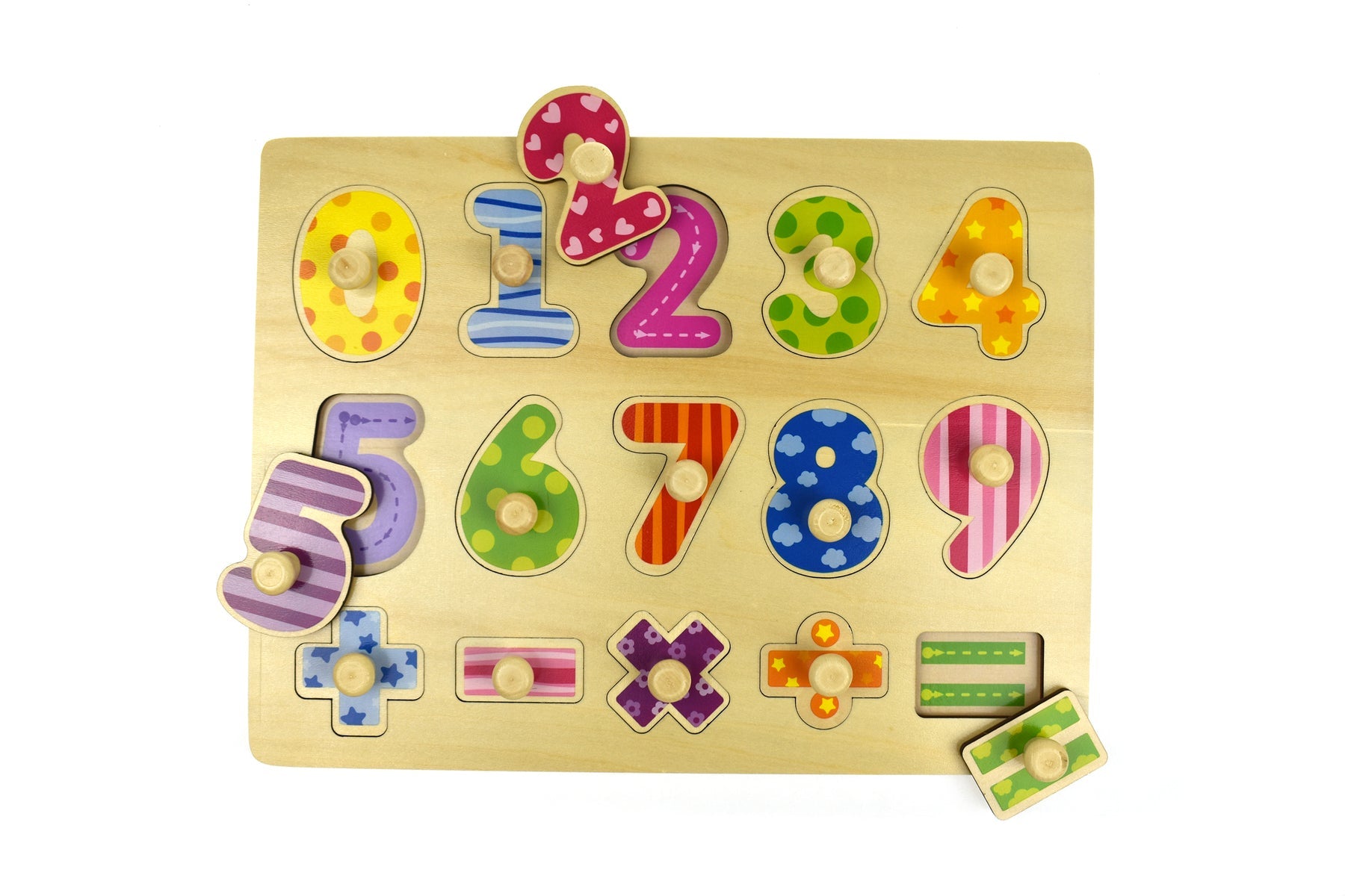 NUMBERS MATHS PEG PUZZLE - Bamboo Sprout