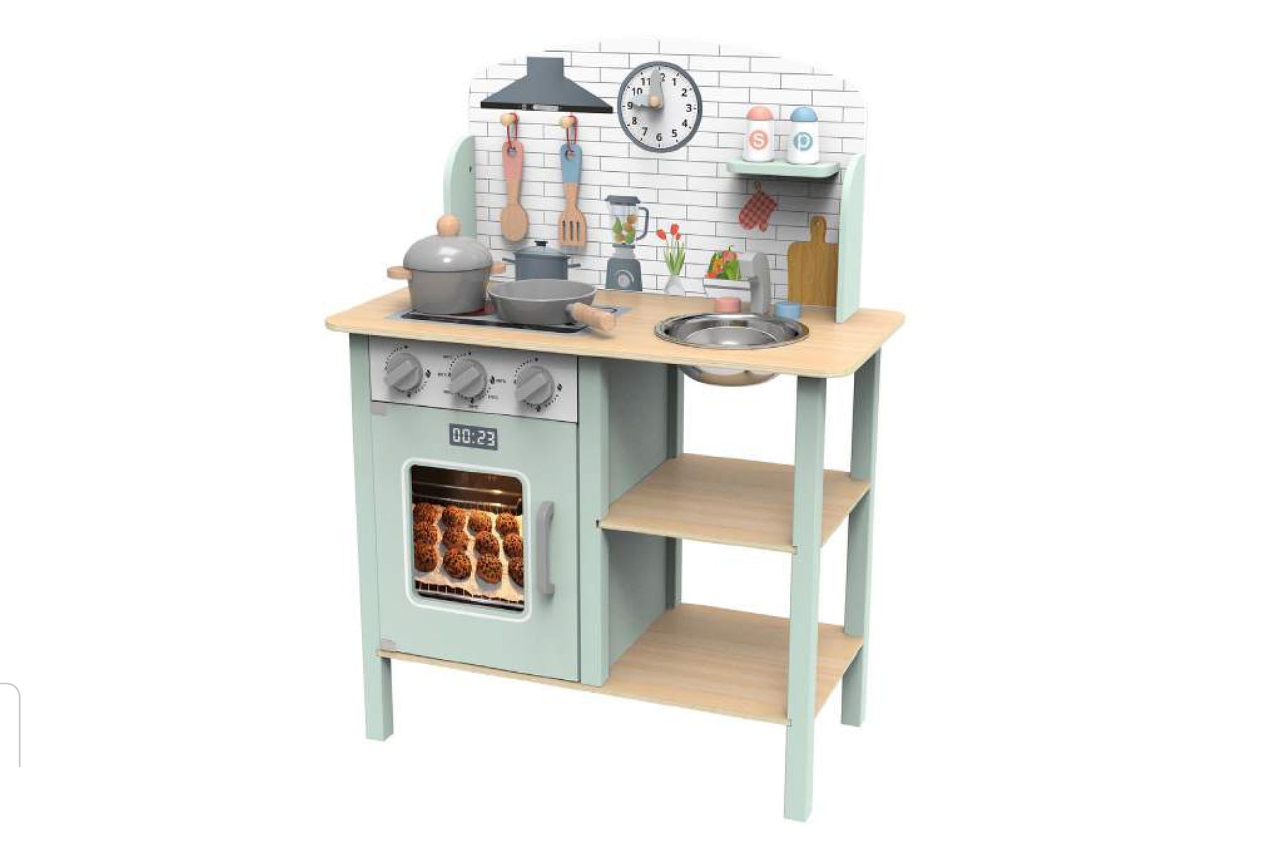 WOODEN PLAY KITCHEN SET - Bamboo Sprout