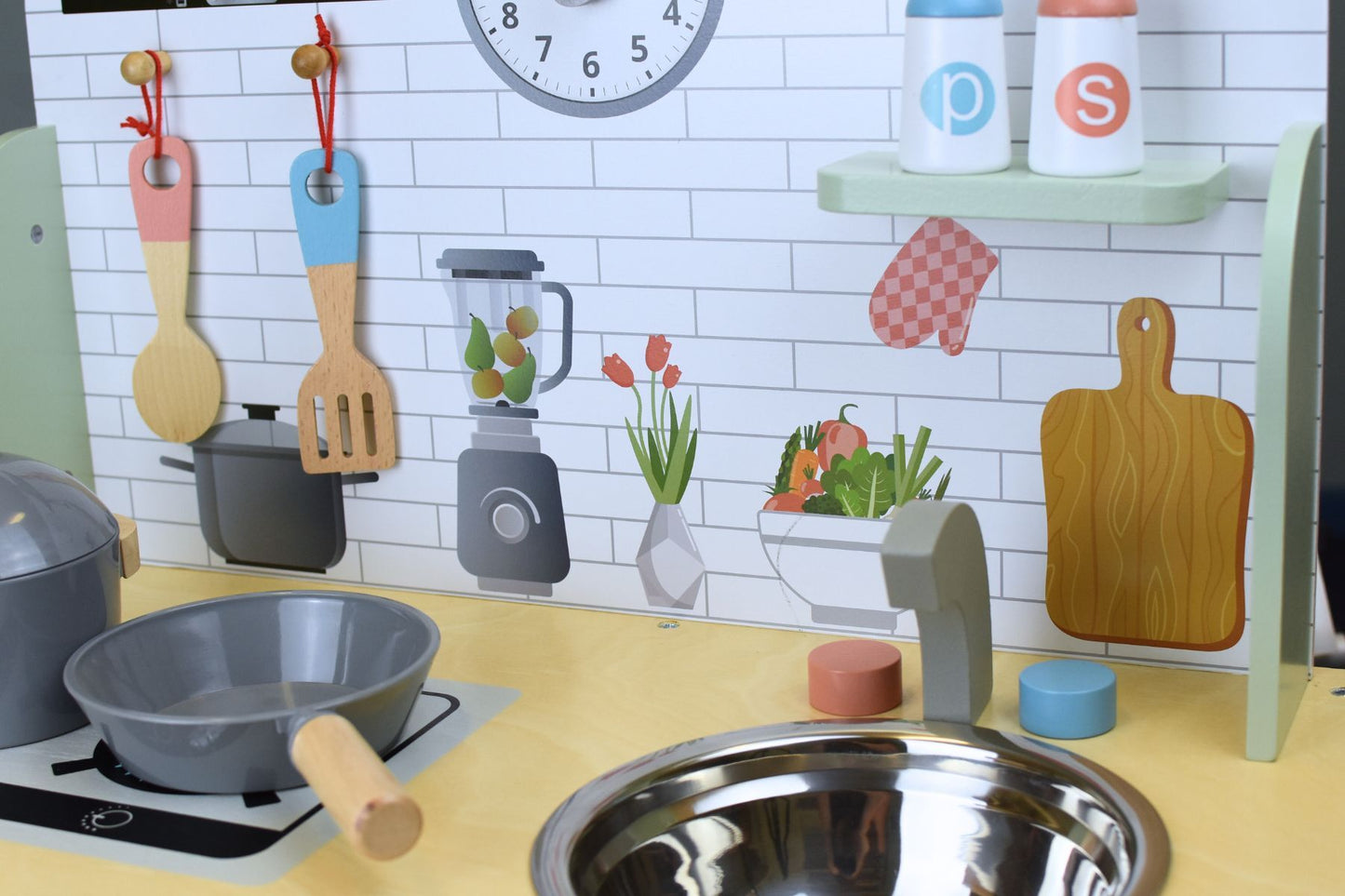WOODEN PLAY KITCHEN SET - Bamboo Sprout