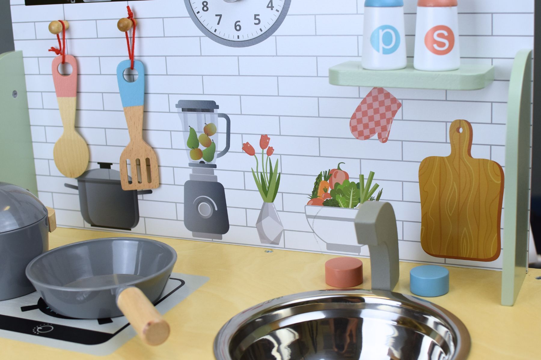 WOODEN PLAY KITCHEN SET - Bamboo Sprout