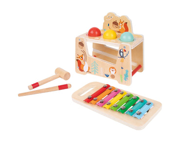 POUND & TAP BALL BENCH WITH XYLOPHONE - Bamboo Sprout