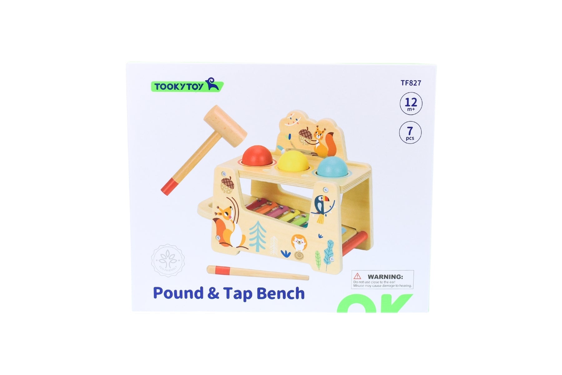 POUND & TAP BALL BENCH WITH XYLOPHONE - Bamboo Sprout