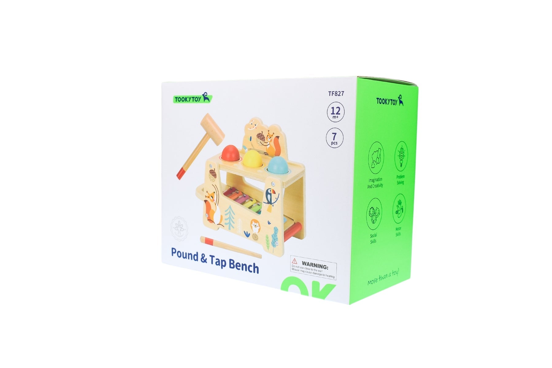 POUND & TAP BALL BENCH WITH XYLOPHONE - Bamboo Sprout
