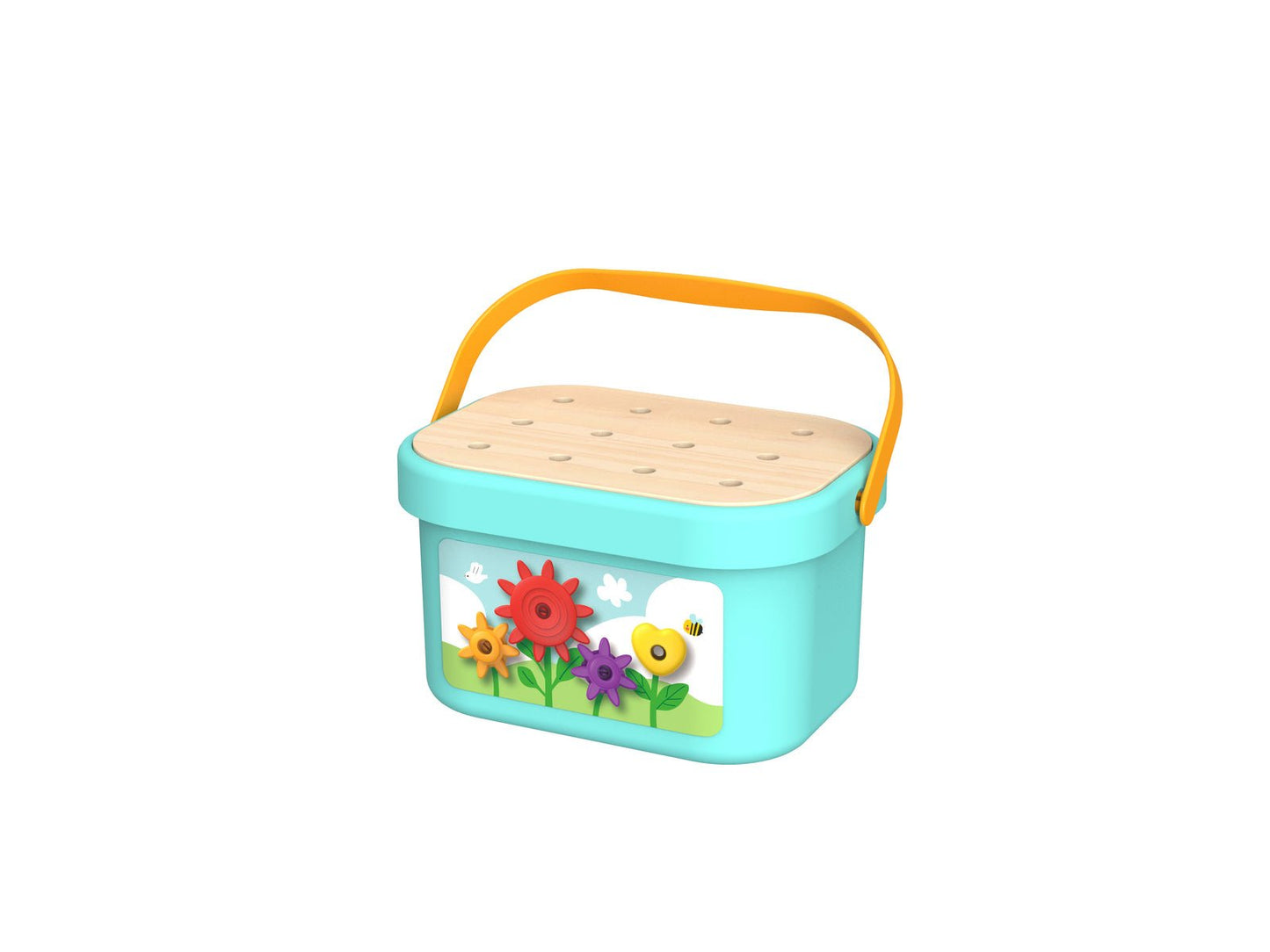 RAINBOW PEGS AND COGS STACKING AND LACING SET - Bamboo Sprout