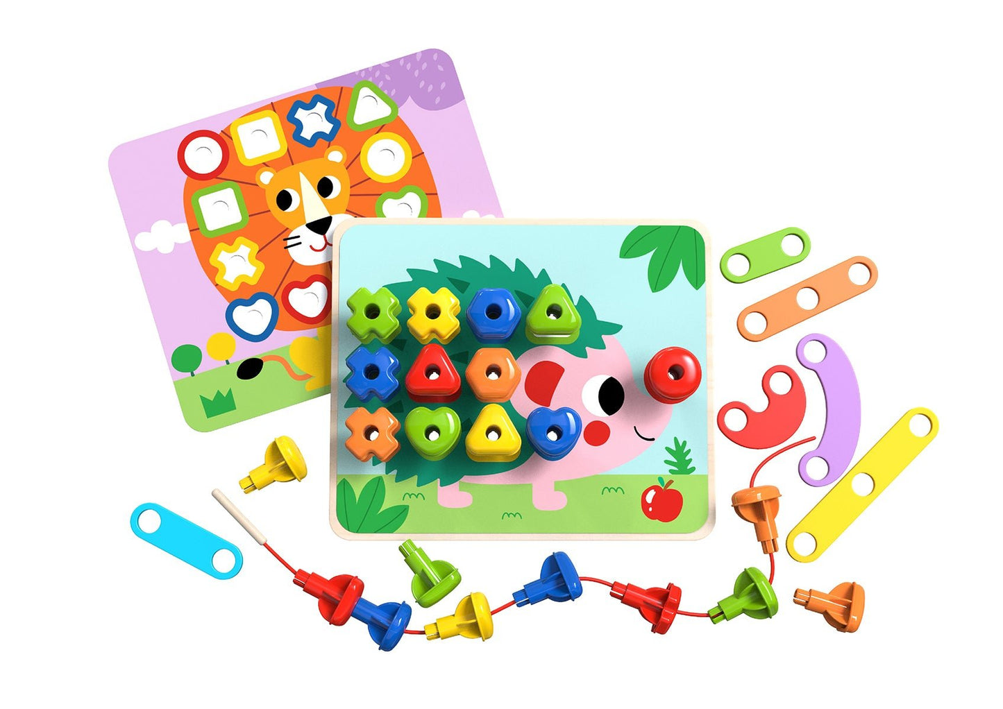 RAINBOW STACKING PEGS - Bamboo Sprout