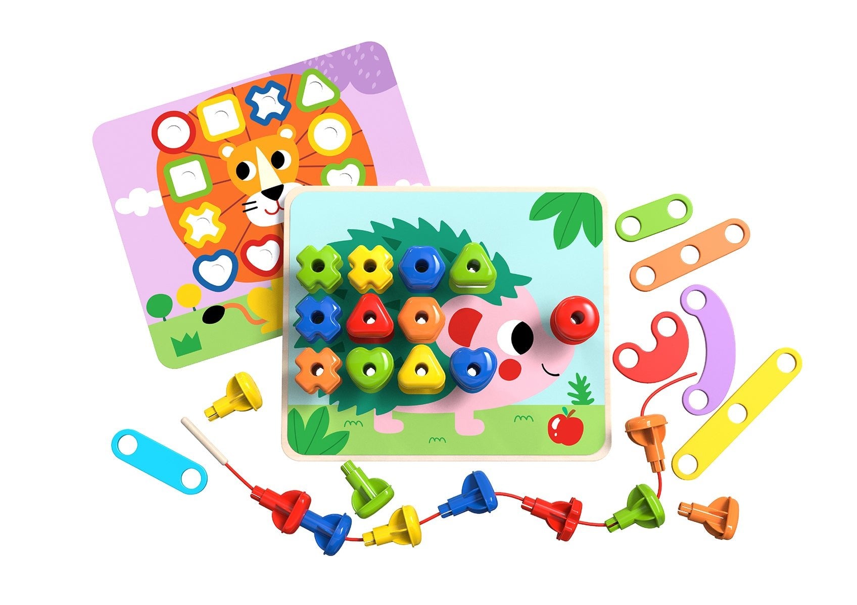 RAINBOW STACKING PEGS - Bamboo Sprout