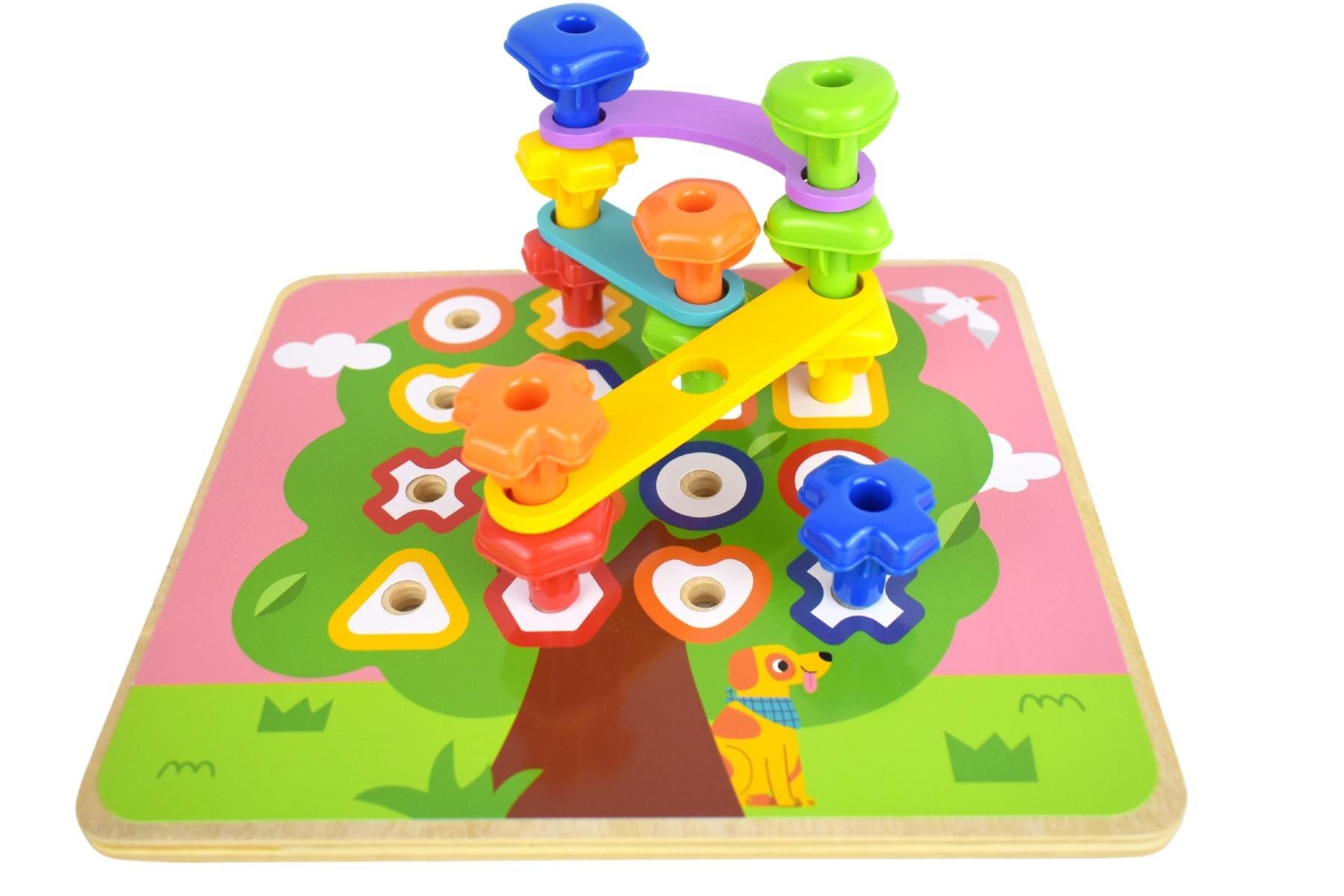 RAINBOW STACKING PEGS - Bamboo Sprout
