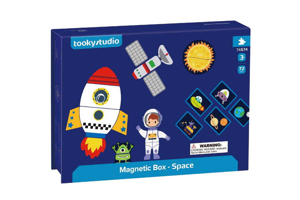 MAGNETIC TRAVEL PLAY BOX - SPACE - Bamboo Sprout