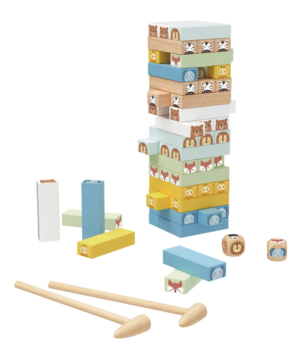 MY FOREST FRIENDS STACKING ANIMAL BLOCKS BOARD GAME - Bamboo Sprout