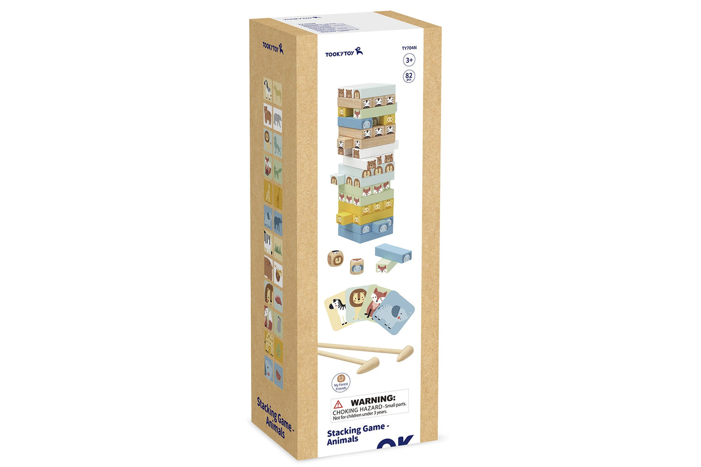 MY FOREST FRIENDS STACKING ANIMAL BLOCKS BOARD GAME - Bamboo Sprout