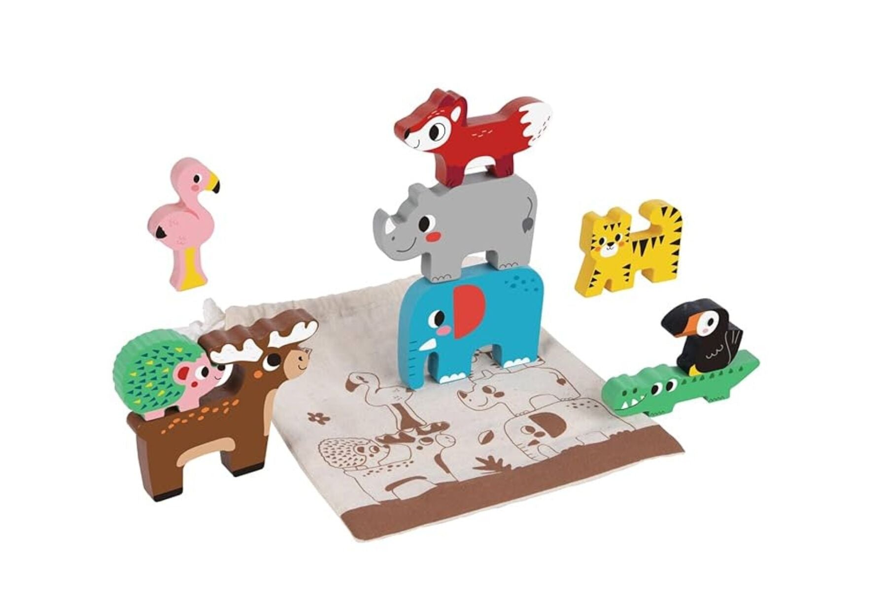 STACKING ANIMALS BLOCKS - Bamboo Sprout