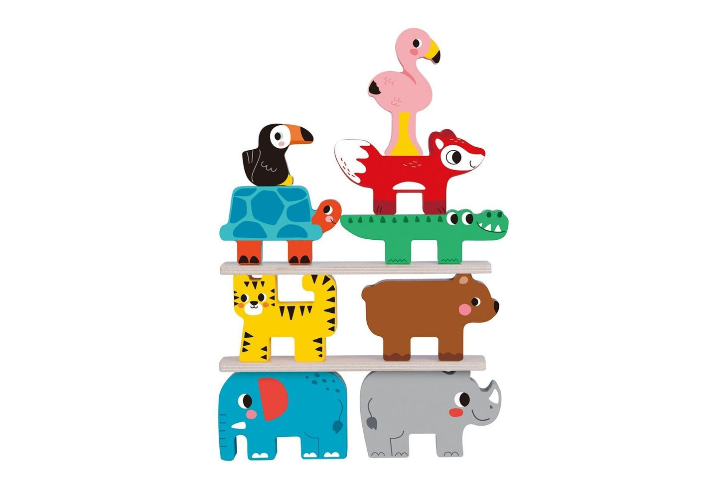 STACKING ANIMALS BLOCKS - Bamboo Sprout