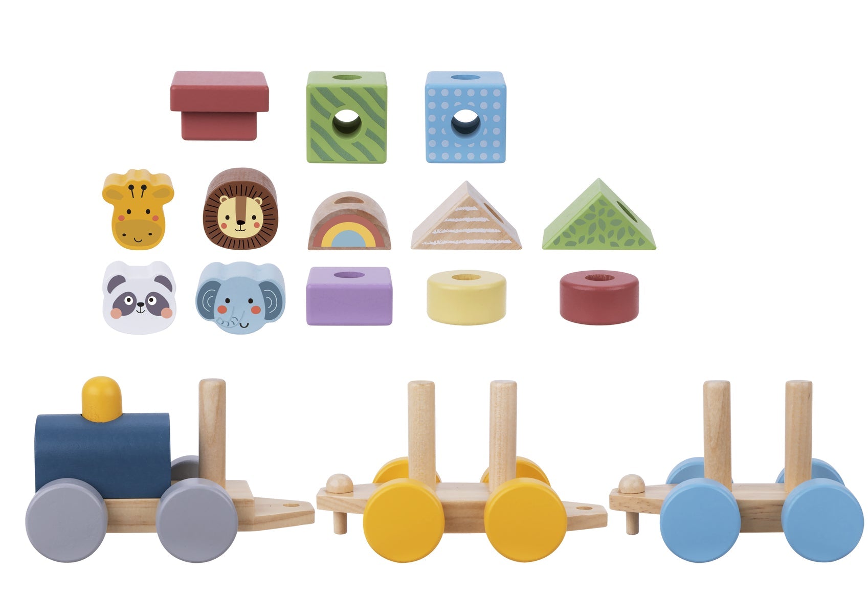 MY FOREST FRIENDS STACKING ANIMALS TRAIN - Bamboo Sprout