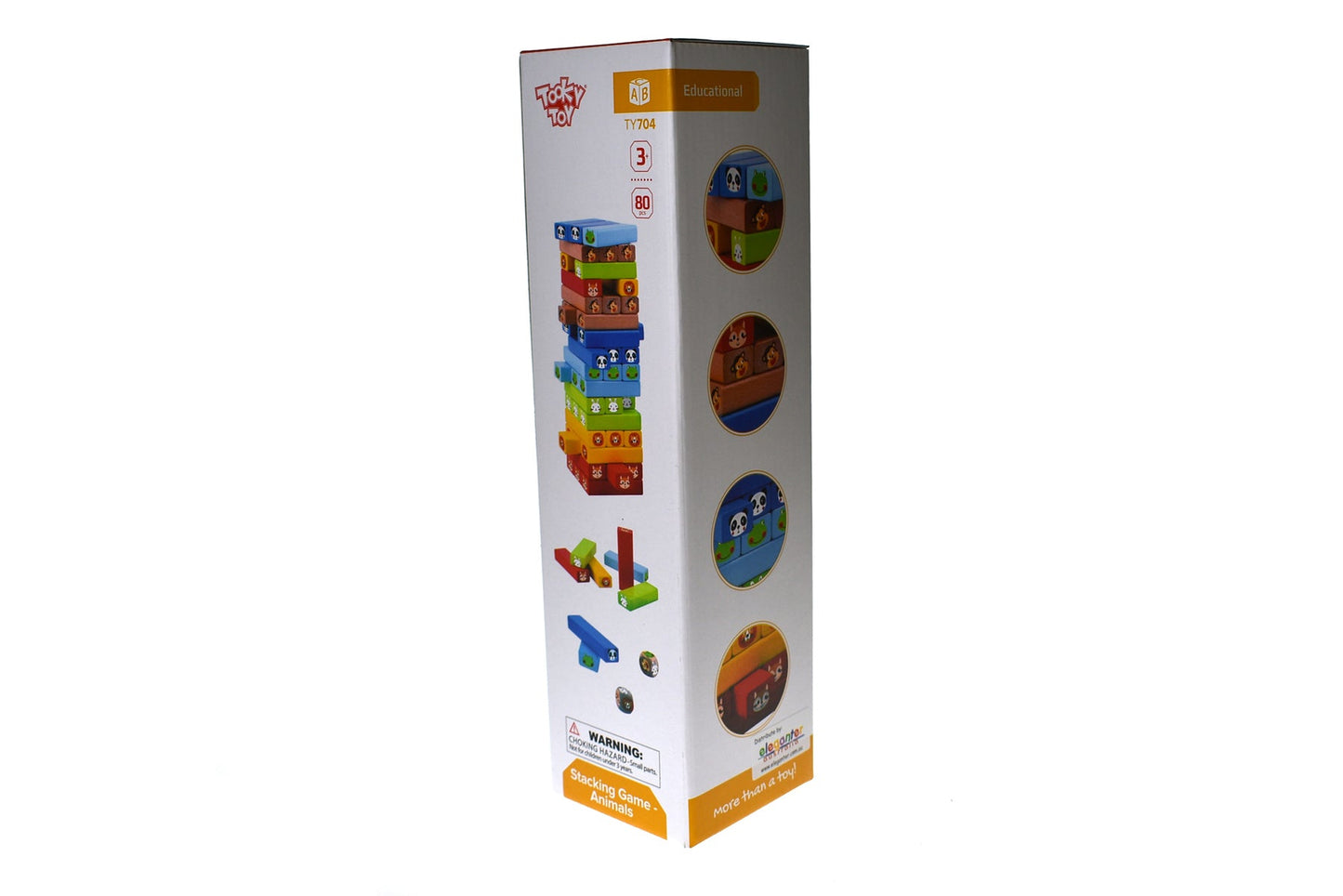 STACKING BLOCK ANIMALS BOARD GAME - Bamboo Sprout