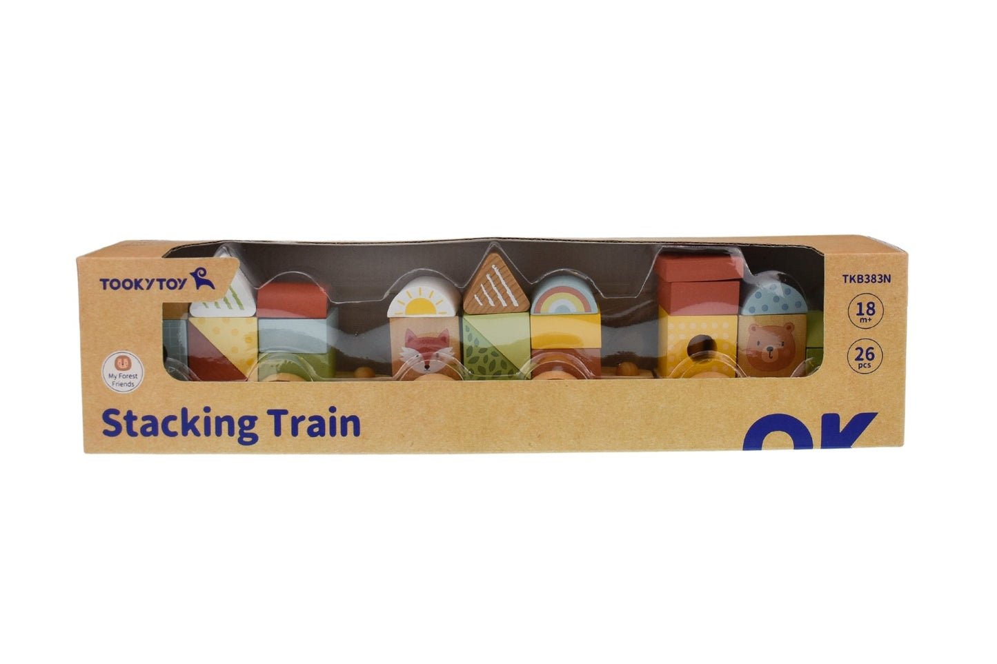 MY FOREST FRIENDS STACKING BLOCKS TRAIN - Bamboo Sprout
