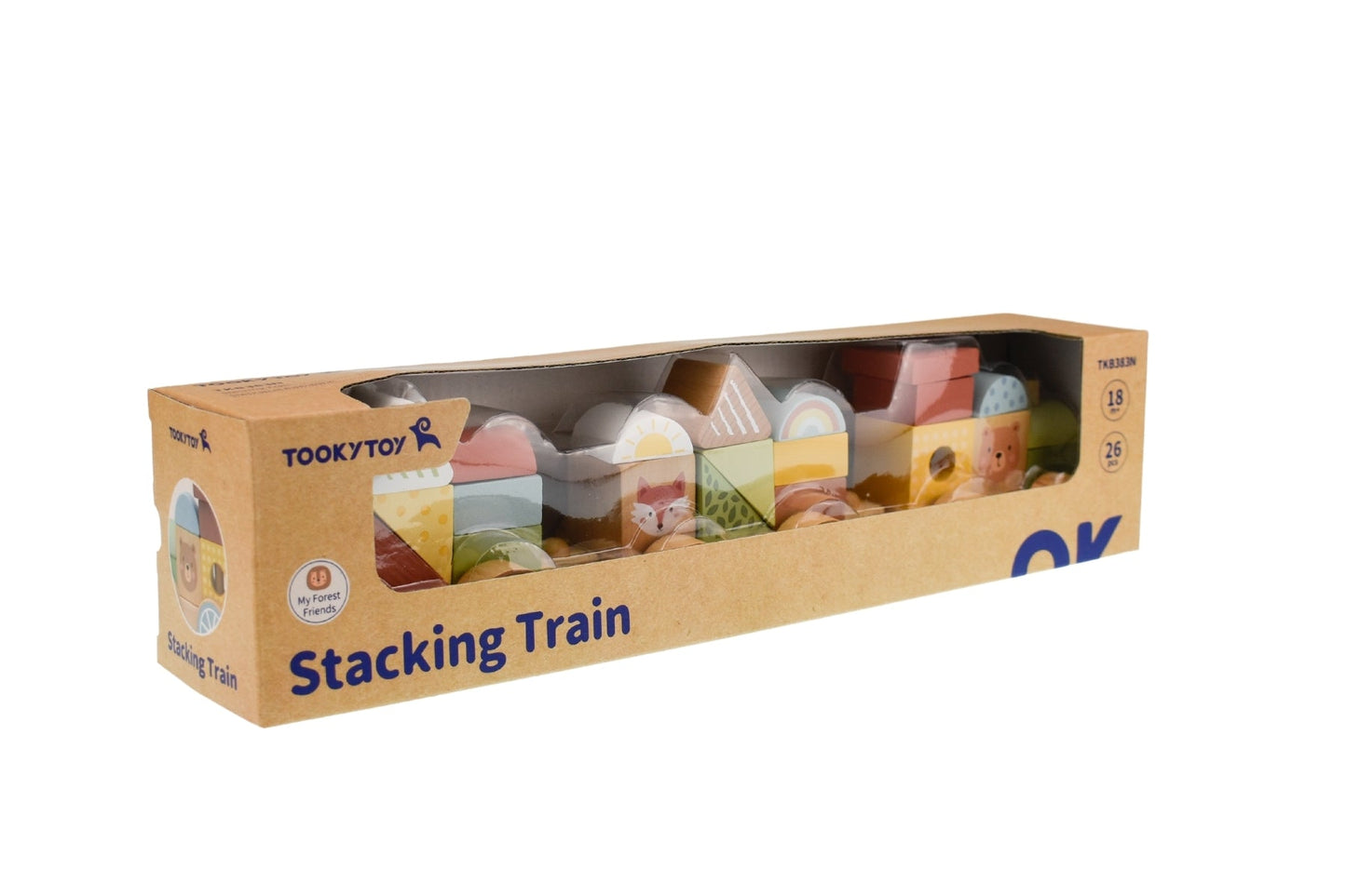 MY FOREST FRIENDS STACKING BLOCKS TRAIN - Bamboo Sprout