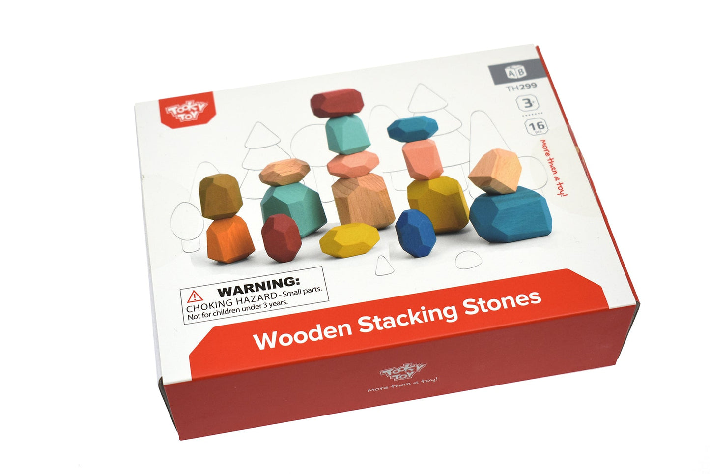 WOODEN STACKING STONE BLOCKS - Bamboo Sprout