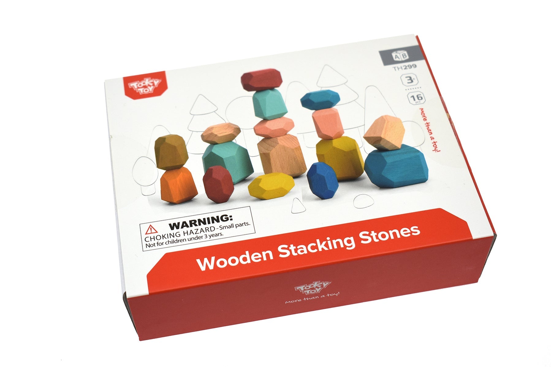 WOODEN STACKING STONE BLOCKS - Bamboo Sprout