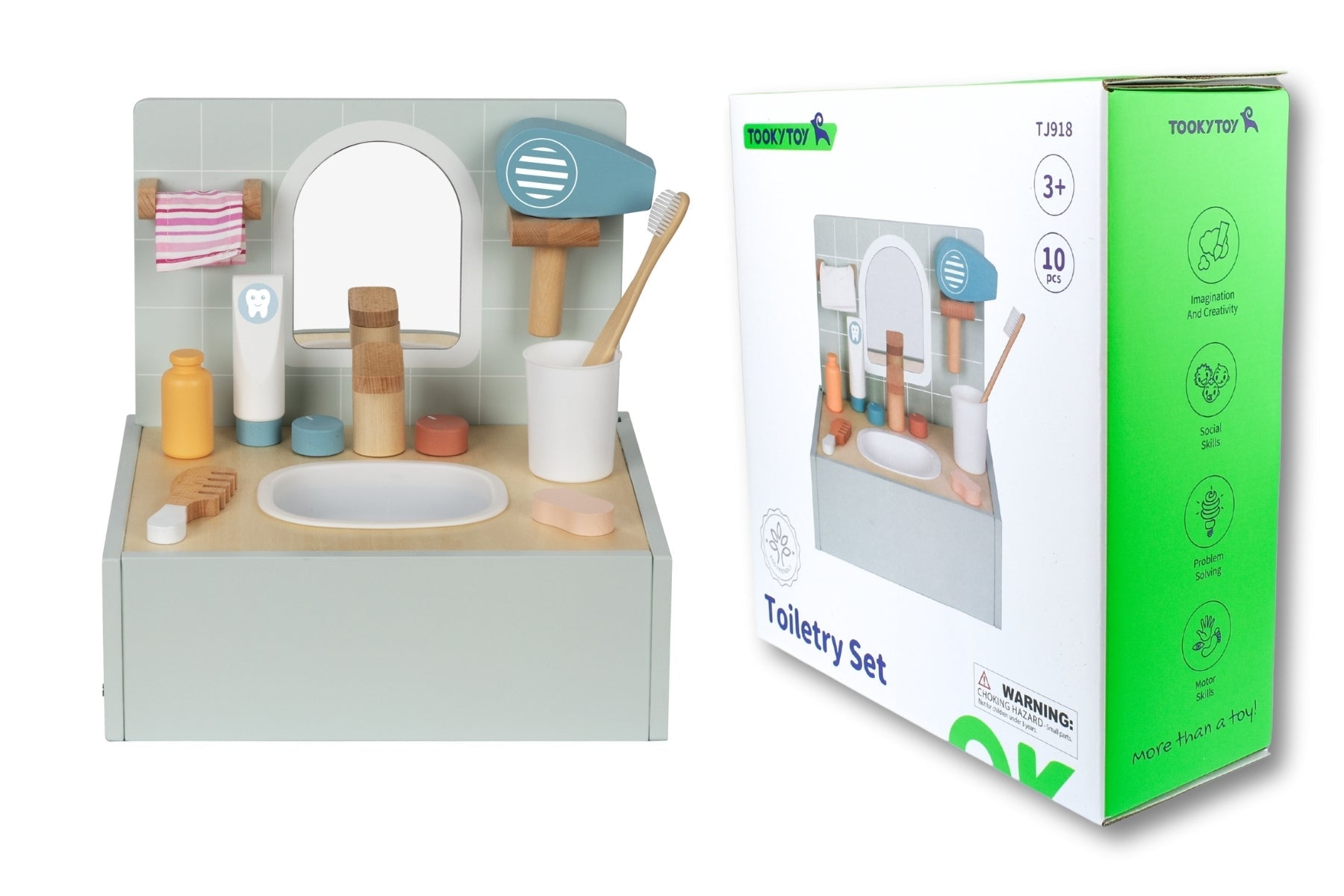 TOILETRY BATHROOM PLAYSET - Bamboo Sprout