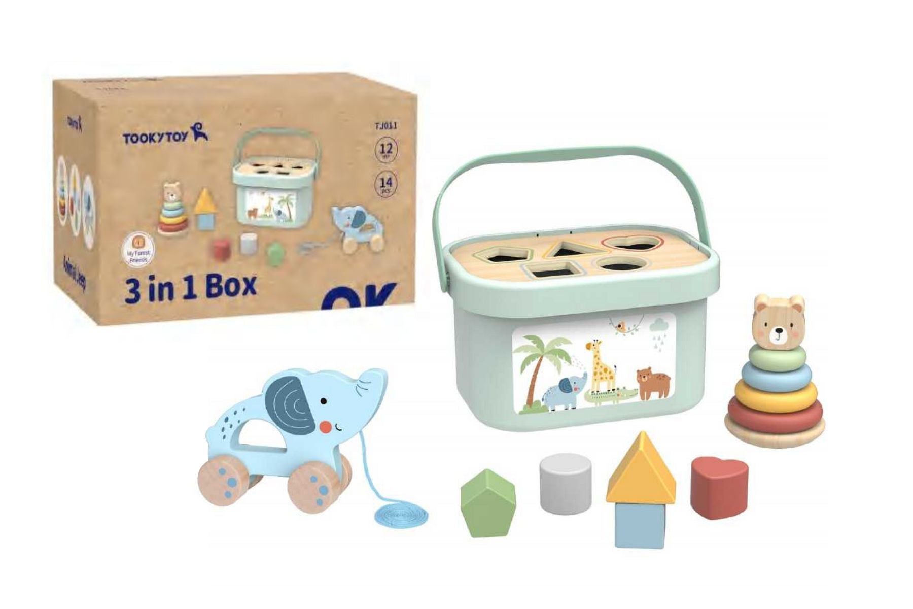 MY FOREST FRIENDS 3 IN 1 TOY BOX - Bamboo Sprout
