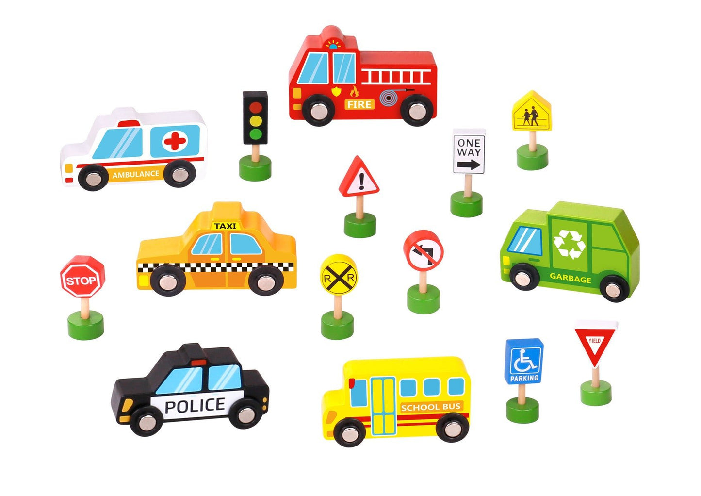 TRANSPORTATION VEHICLES & STREET SIGNS - Bamboo Sprout