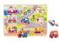 VEHICLE PEG PUZZLE - Bamboo Sprout