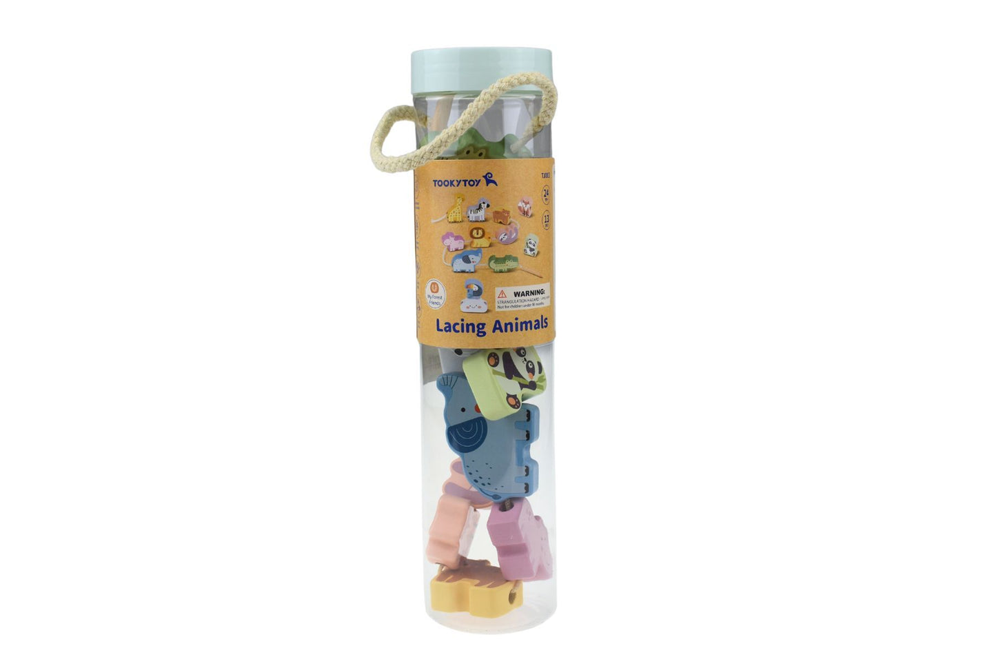 MY FOREST FRIENDS LACING BLOCKS - WILD ANIMALS - Bamboo Sprout