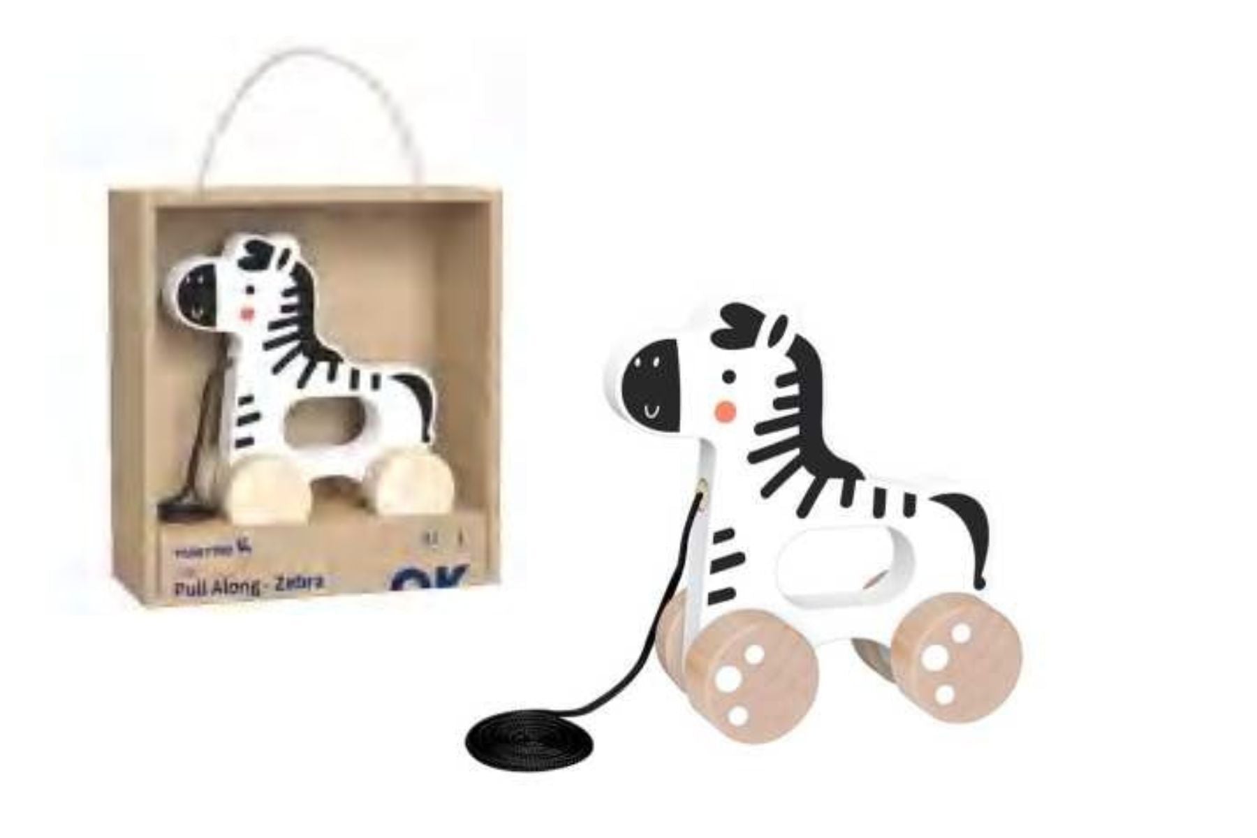 MY FOREST FRIENDS PULL ALONG - ZEBRA - Bamboo Sprout
