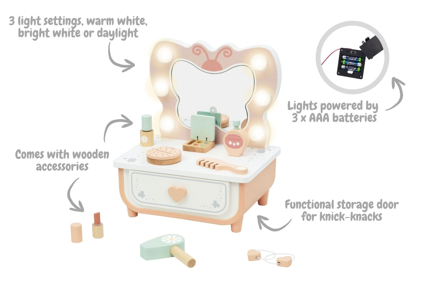 DRESSING TABLE - BUTTERFLY - Bamboo Sprout