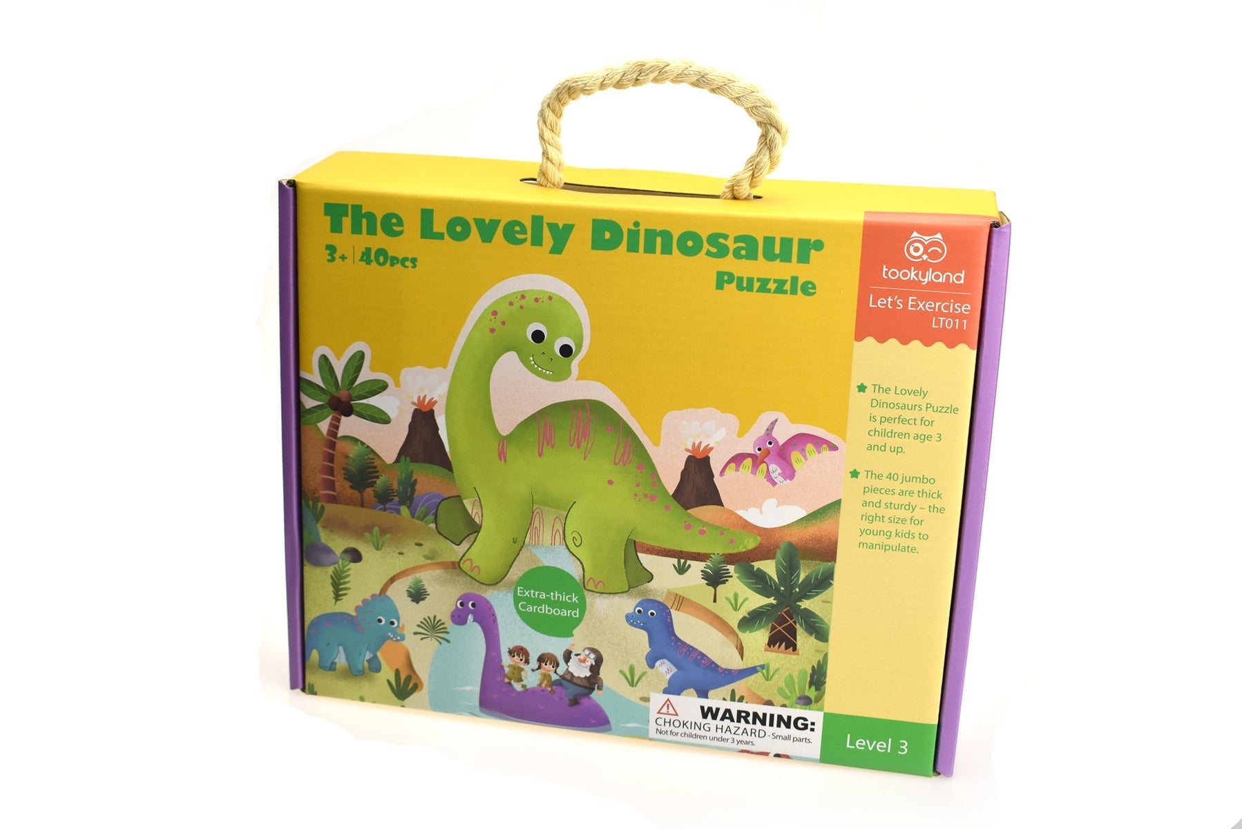 DINOSAUR JIGSAW FLOOR PUZZLE 40PCS - Bamboo Sprout