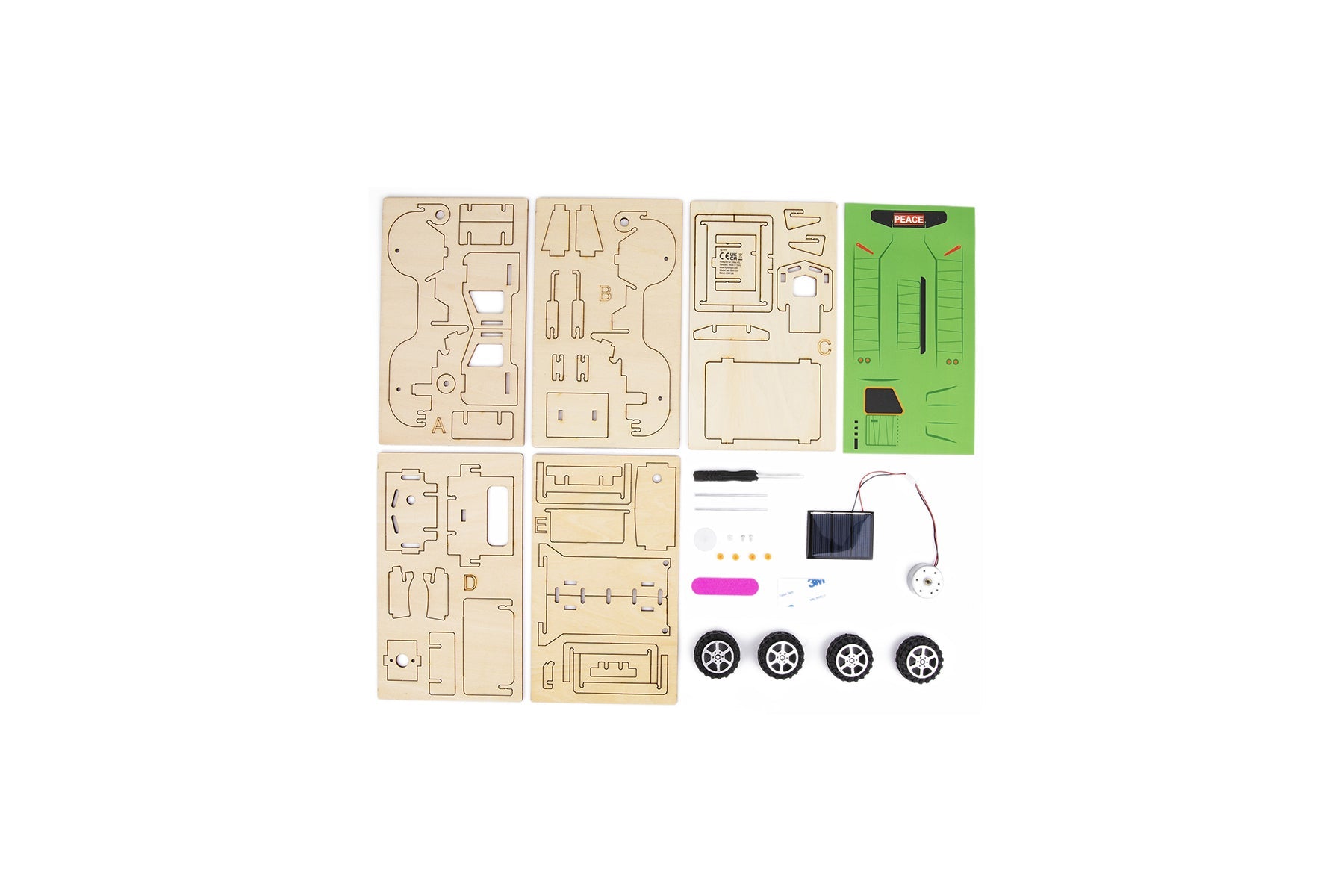 DIY 3D WOODEN SOLAR TRUCK SCIENCE & CRAFT KIT - Bamboo Sprout