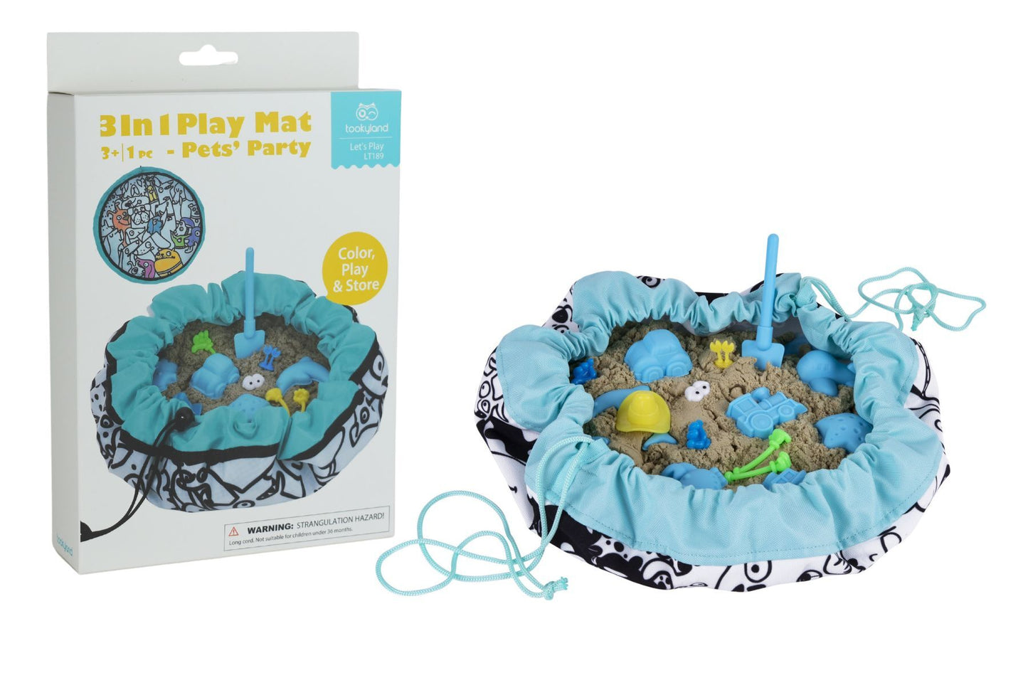 3 IN 1 PLAY MAT - PET'S PARTY - Bamboo Sprout