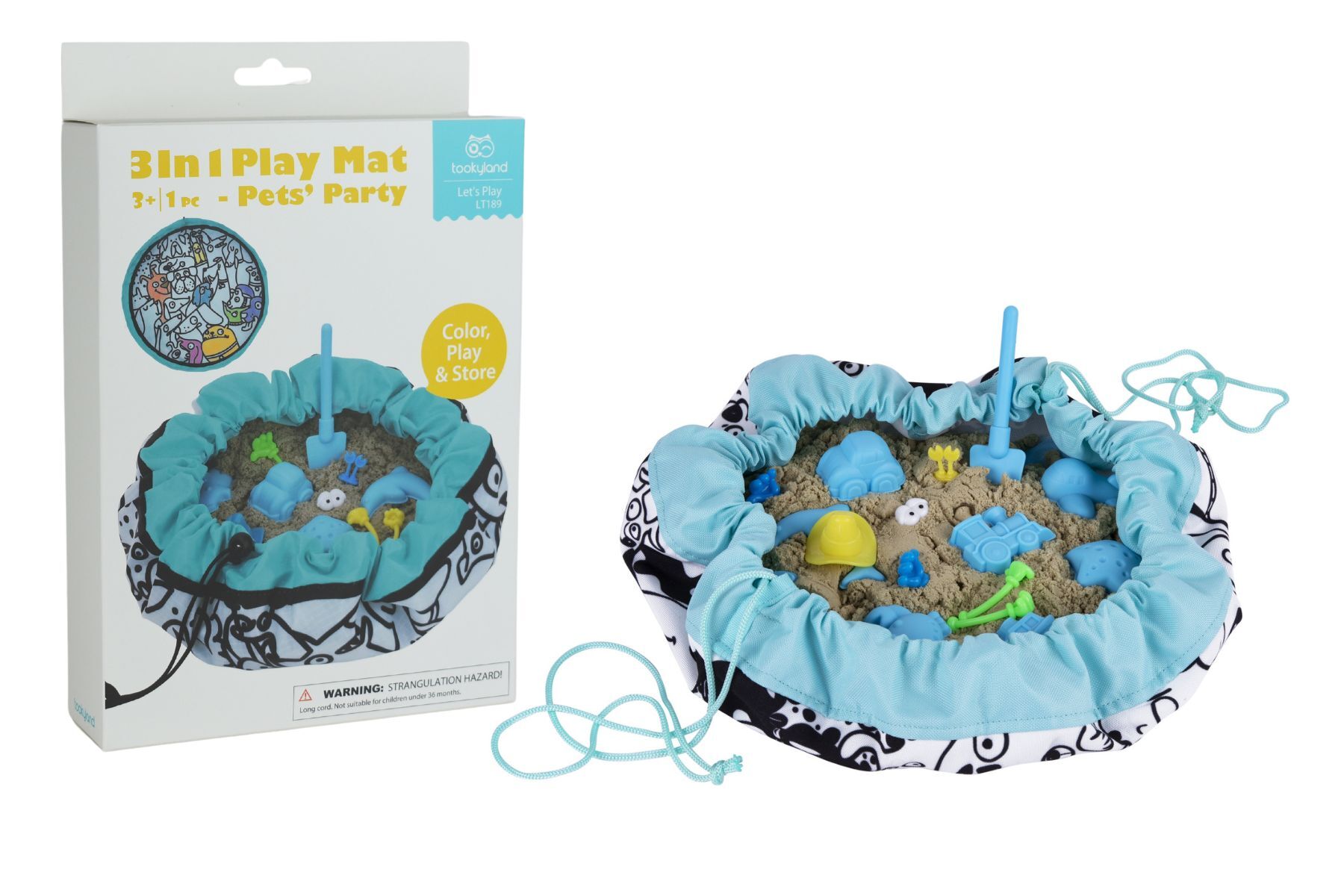 3 IN 1 PLAY MAT - PET'S PARTY - Bamboo Sprout
