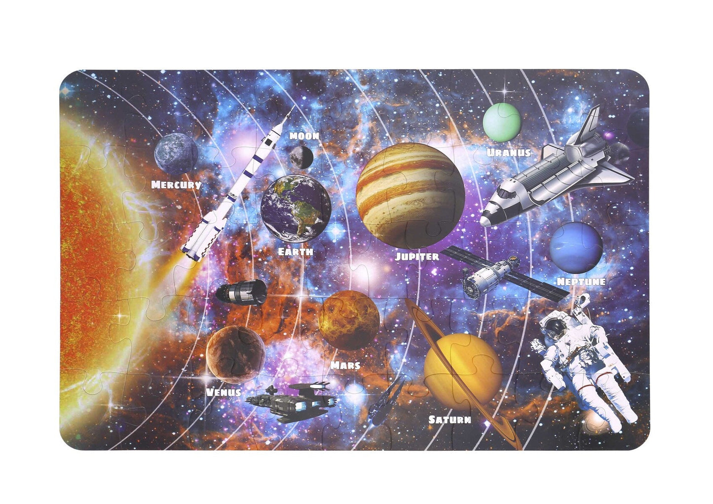 SOLAR SYSTEM JIGSAW FLOOR PUZZLE 46PCS - Bamboo Sprout