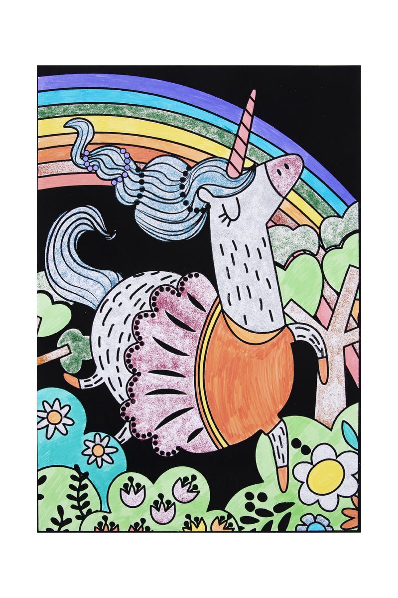 UNICORN VELVET COLOURING CRAFT KIT - Bamboo Sprout