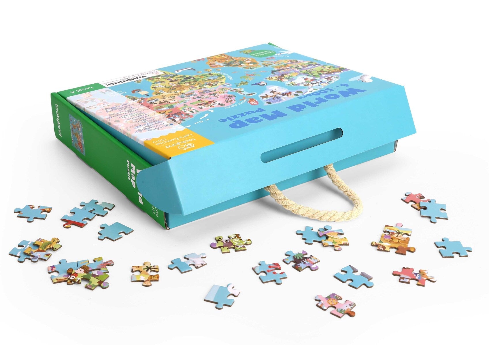 WORLD MAP JIGSAW PUZZLE 500 PCS - Bamboo Sprout