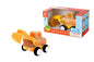 WOODEN FRICTION TRUCK DIGGER WITH SOUND AND LIGHT - Bamboo Sprout