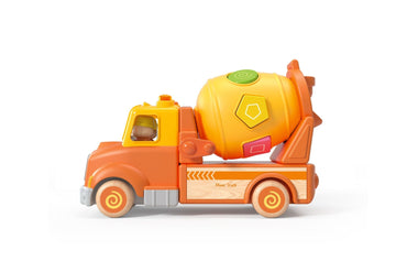 WOODEN MIXER TRUCK WITH BLOCKS SOUND AND LIGHT - Bamboo Sprout