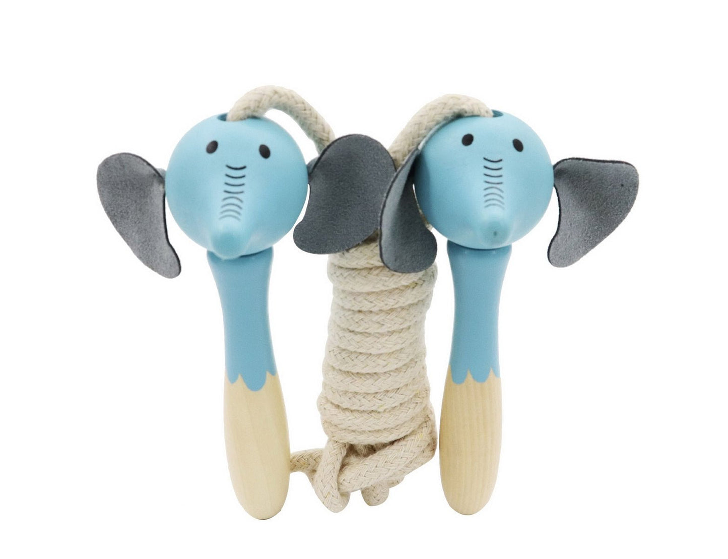 WOODEN SKIPPING ROPE JUNGLE ANIMAL SET OF 4 - Bamboo Sprout